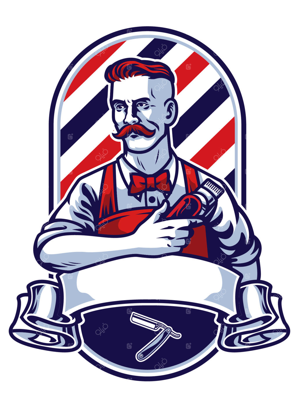 آرایشگر با ماشین اصلاح