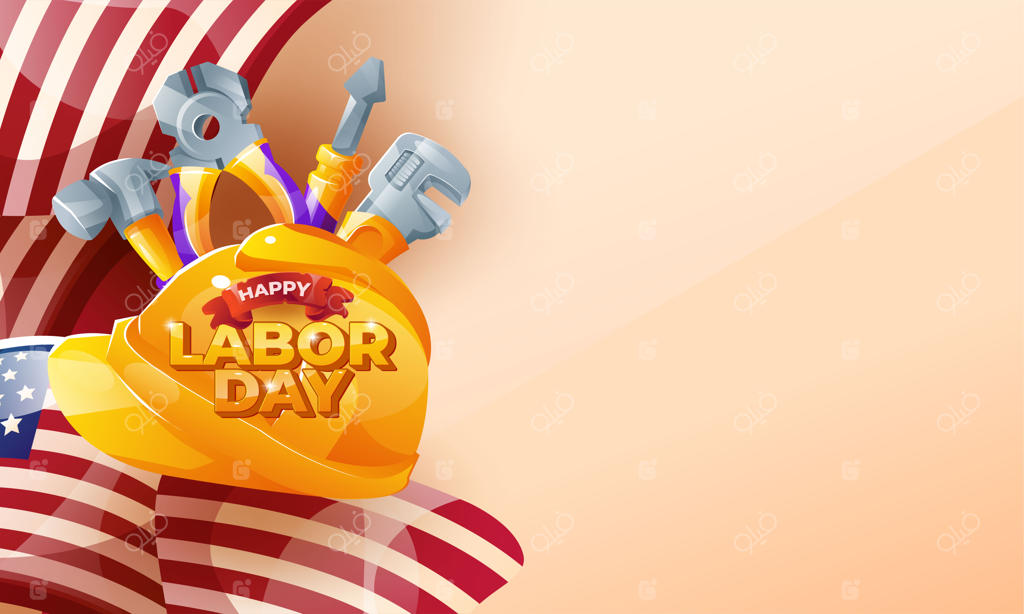 طرح بنر تبریک روز کارگر - تصویر وکتور