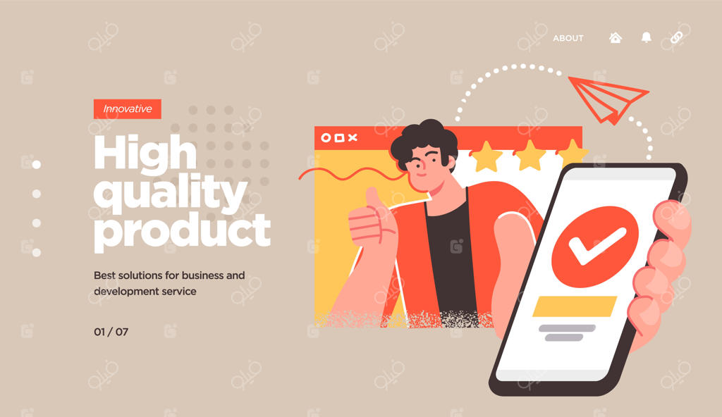 قالب صفحه فرود برای توسعه نرم‌افزار و کدنویسی کامپیوتر