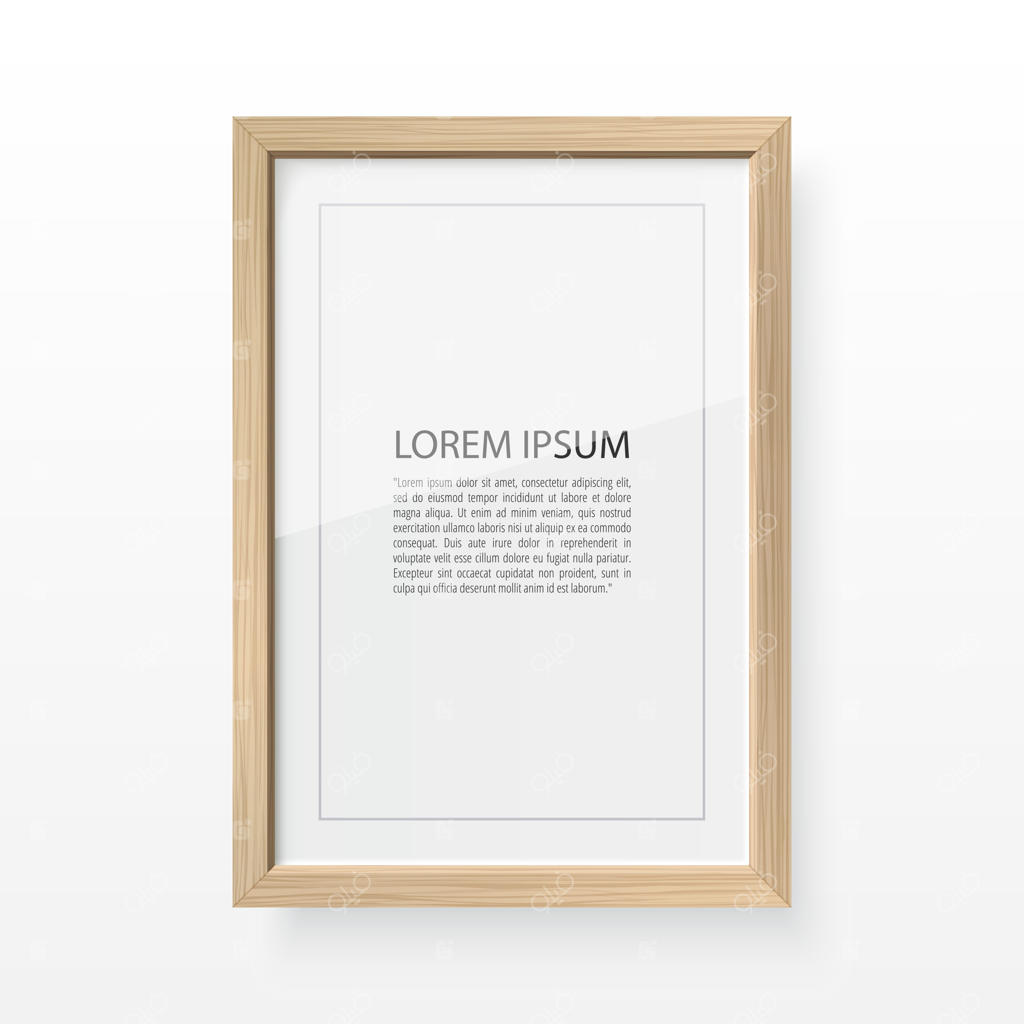 قاب عکس چوبی برای تصویر و متن