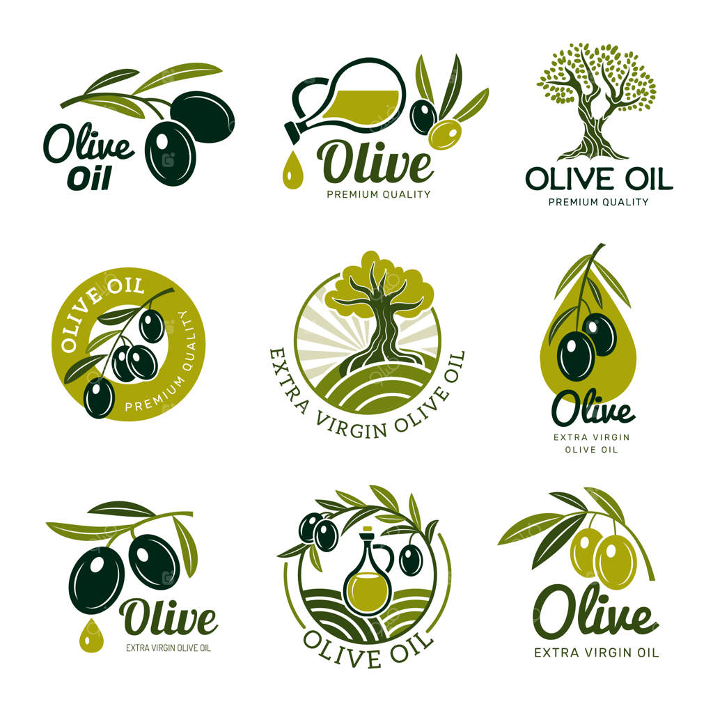 نمادهای بوتانیک معاصر: لوگوی سبزیجات با عناصر برگ‌ و محصولات طبیعی و سالم