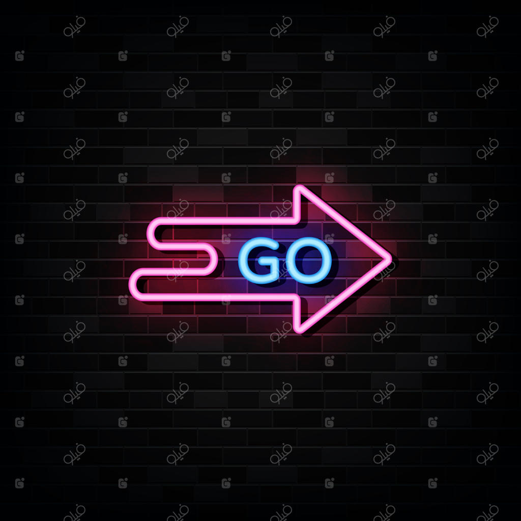 الگو طراحی تابلوهای نئونی - سبک نئون برو جلو!