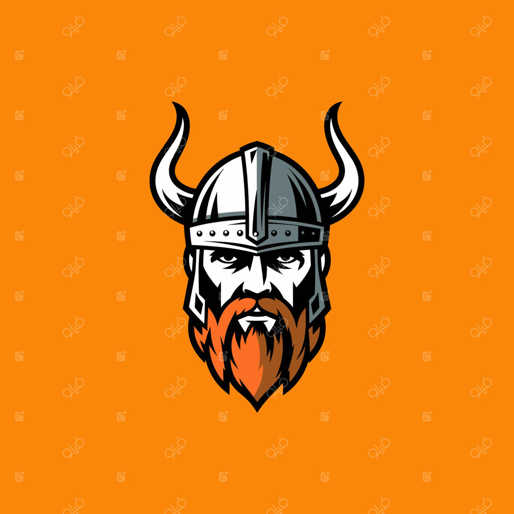 لوگوی سر مار افعی با چشمان زرد روی سپر تیره