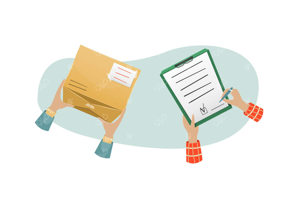 تحویل بسته توسط پستچی به گیرنده در منزل