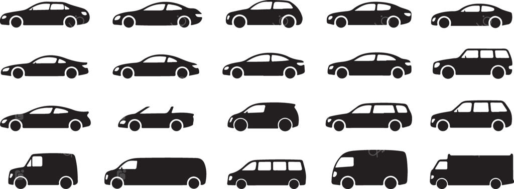 مجموعه سیلوئت خودروها
