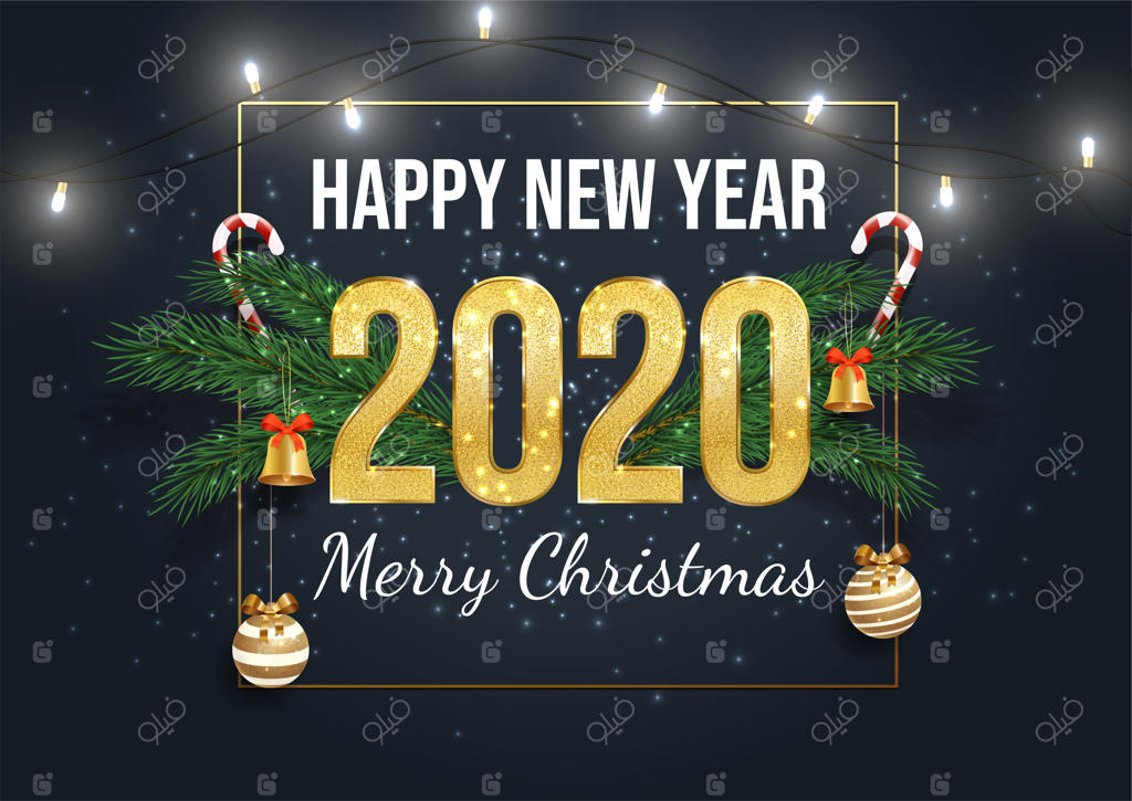 پترن کارت تبریک سال نو ۲۰۲۰ مبارک