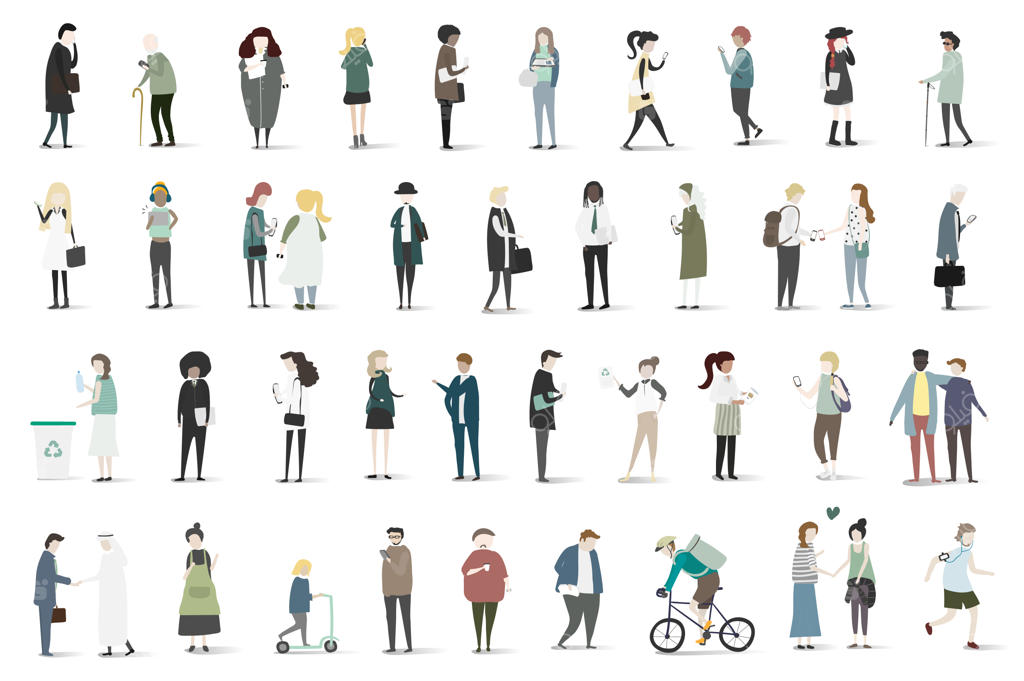 تصویرسازی آواتار انسان در محیط