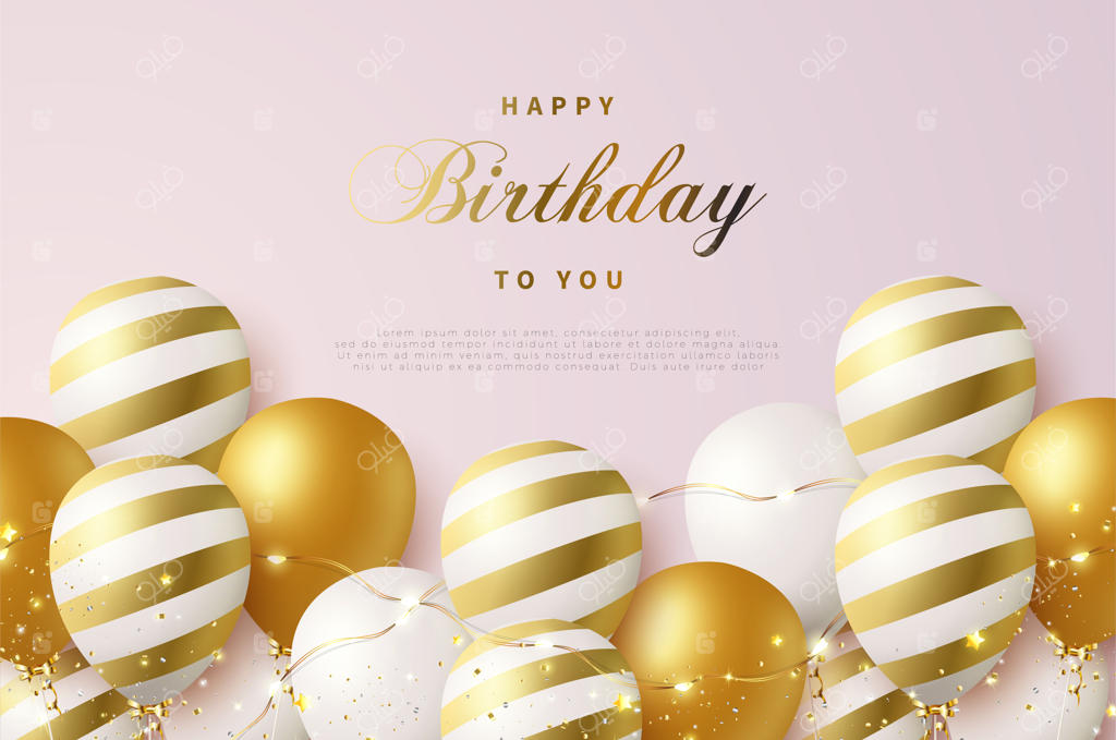 تولدت مبارک با بالن‌های هوای داغ درخشان و ستاره‌های کوچک نورانی!