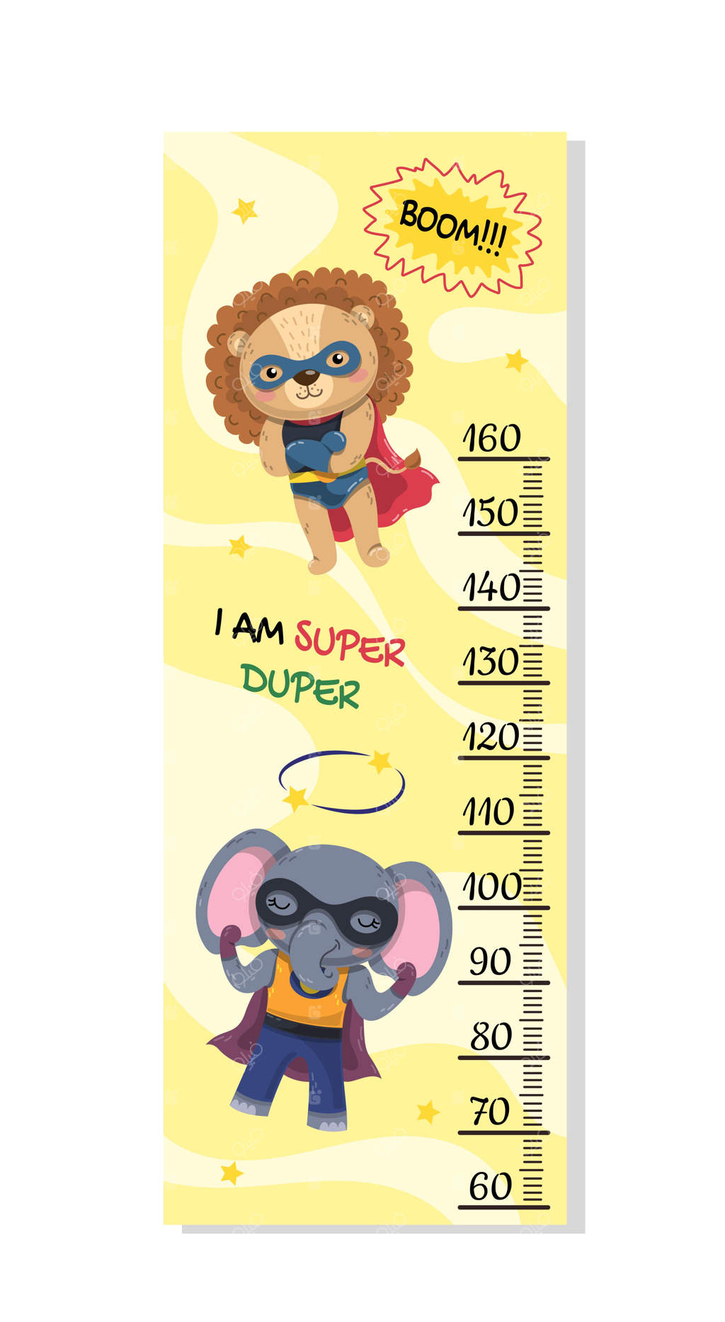 نمودار قد ابرقهرمانان