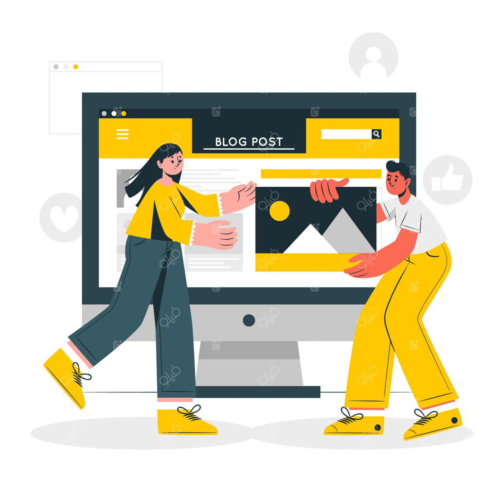 طرح مفهومی پست وبلاگ