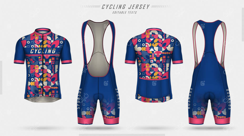 جلوی و پشت پیراهن دوچرخه‌سواری