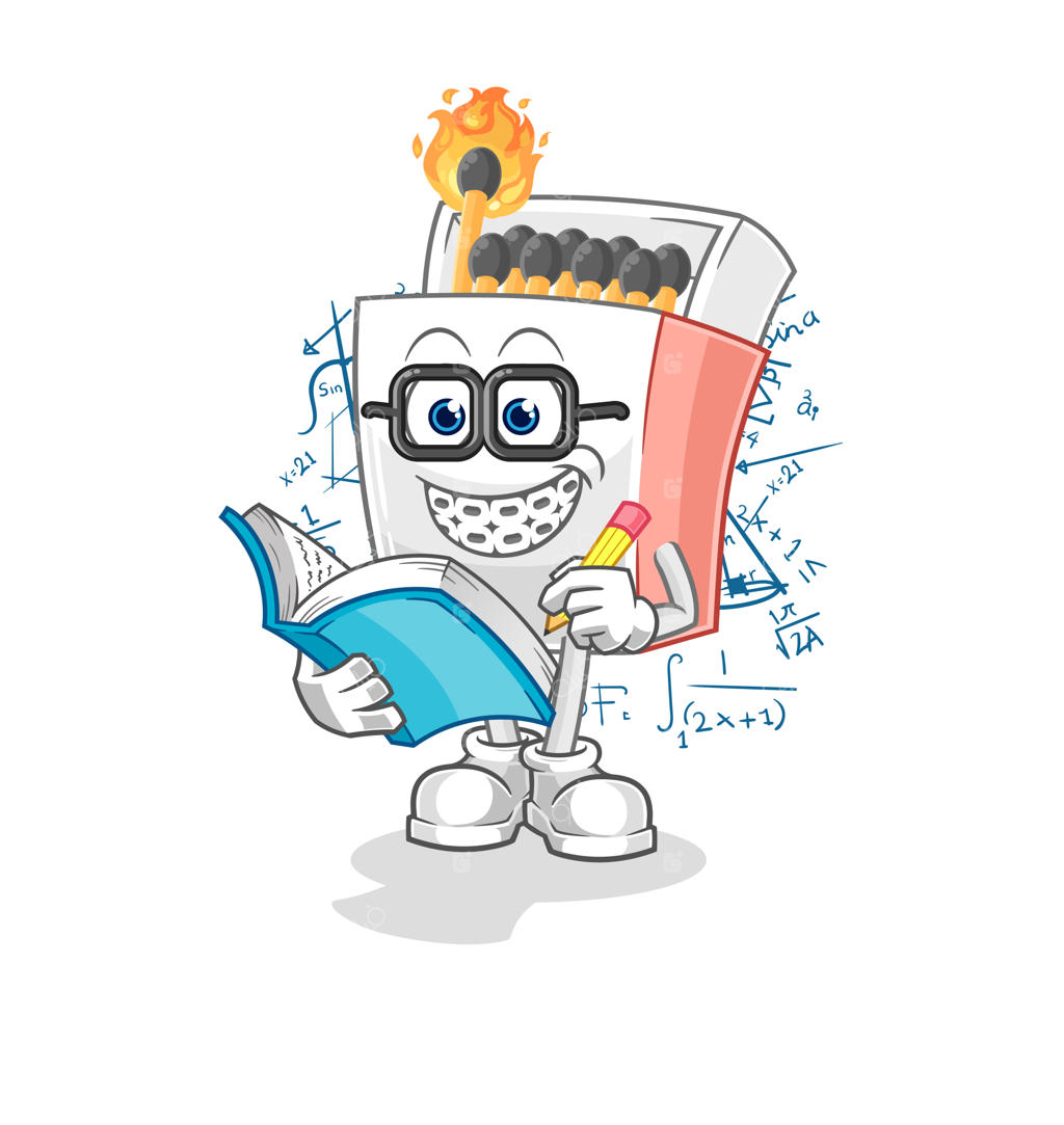 وکتور مسکات کارتونی قوطی کبریت گیک