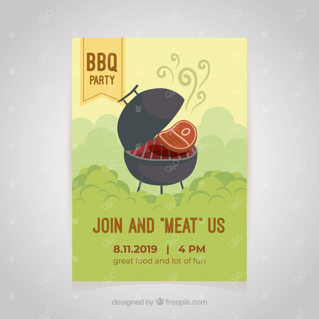 پوستر مهمانی باربیکیو