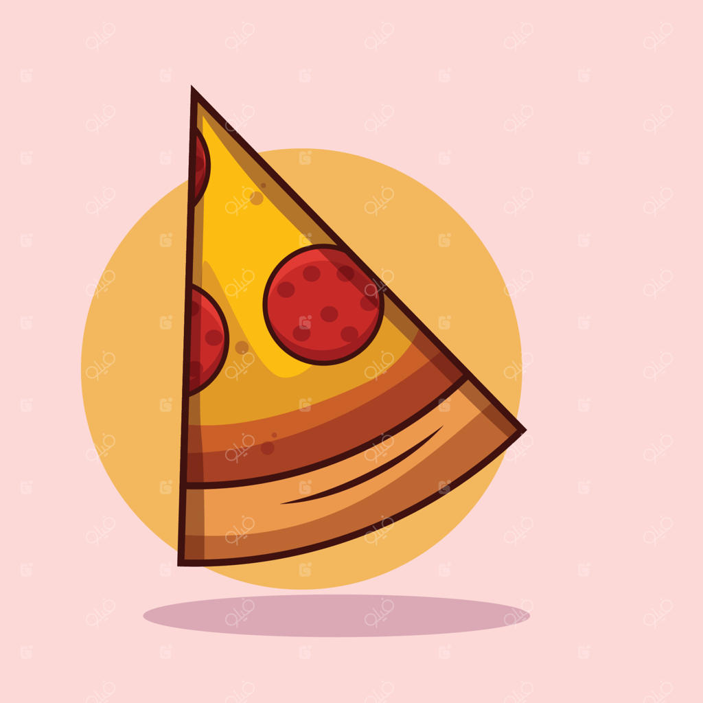 پیتزا تازه با پنیر، سوسیس، پیاز و ریحان: غذای سریع سنتی ایتالیا. نمای از بالا