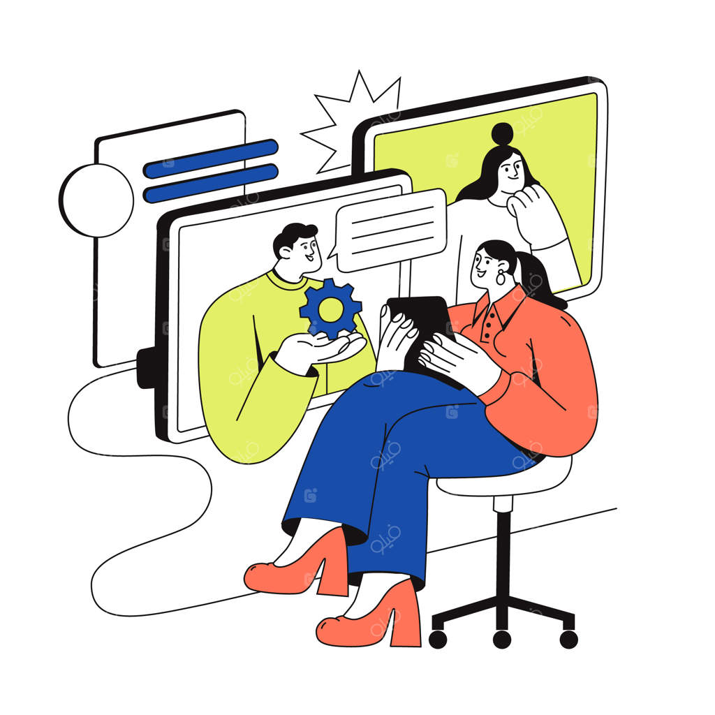 همکاری تیمی و جلسه آنلاین