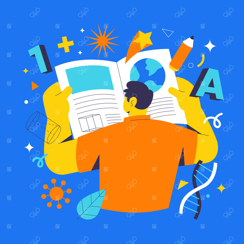 تصویرسازی دست‌ساز روز جهانی آموزش