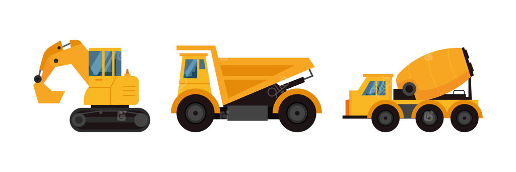 تصویر مجموعه بیل مکانیکی