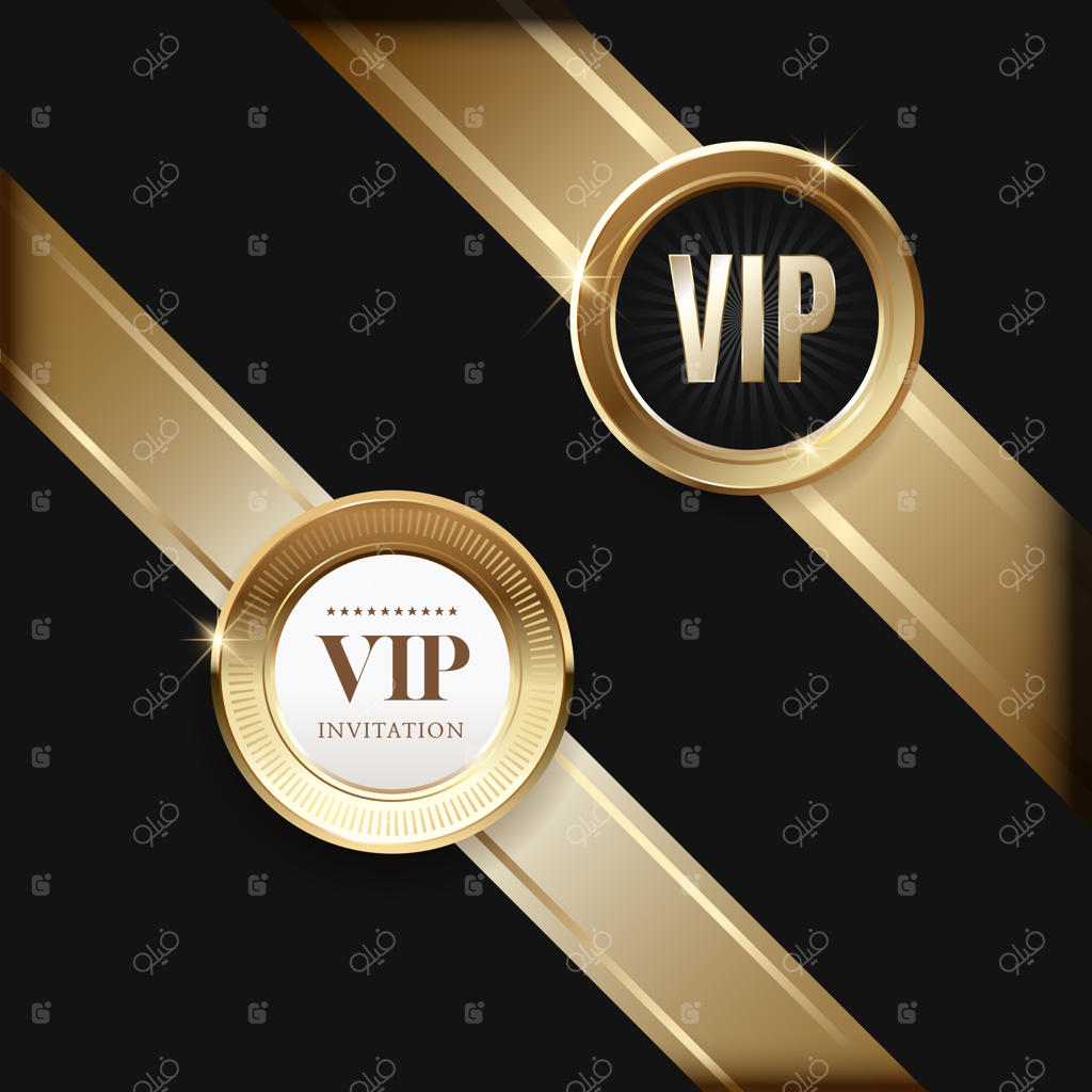 پس‌زمینه دعوت‌نامه‌های VIP و کوپن‌های لوکس