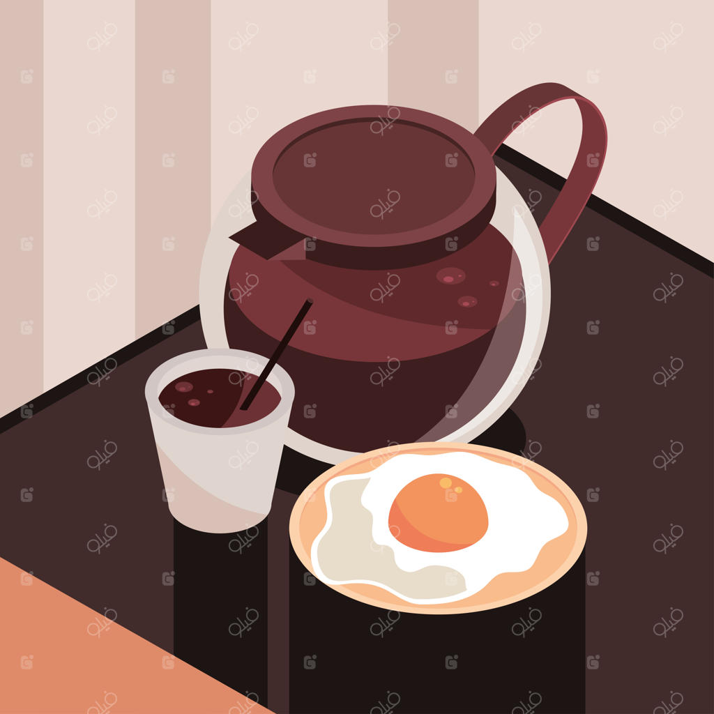 قهوه‌ساز و تخم‌مرغ