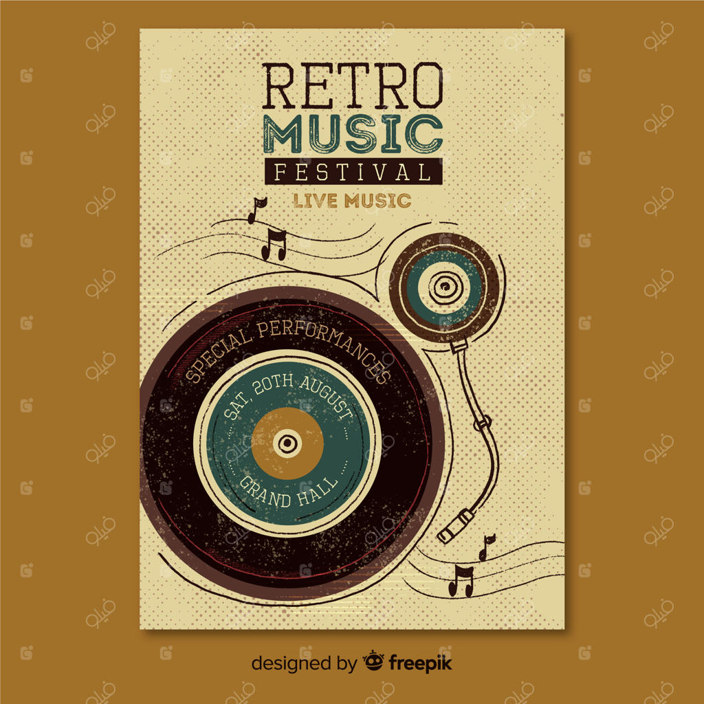 قالب پوستر موسیقی کلاسیک