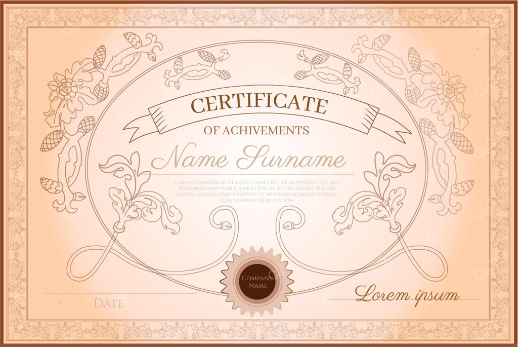 حکاکی گواهینامه تزیینی به صورت دستی