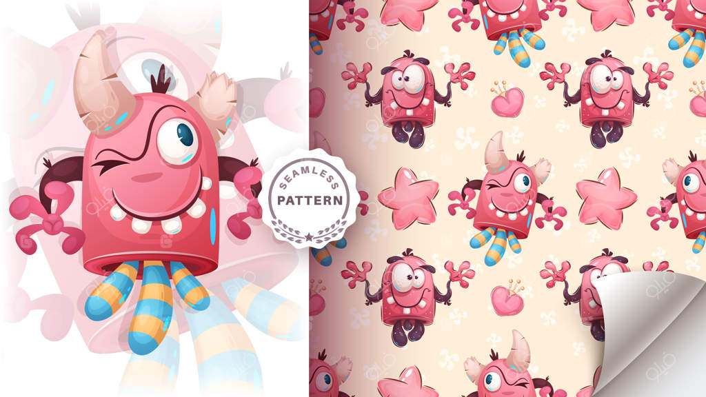 شخصیت کارتونی: هیولای بامزه و دیوانه