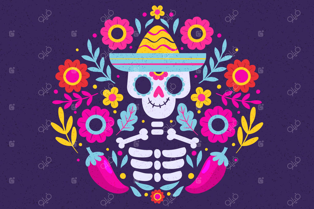 زمینه دست‌ساز برای روز مردگان