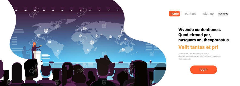 کنفرانس تجاری: مذاکره سیاستمدار و تاجر عرب