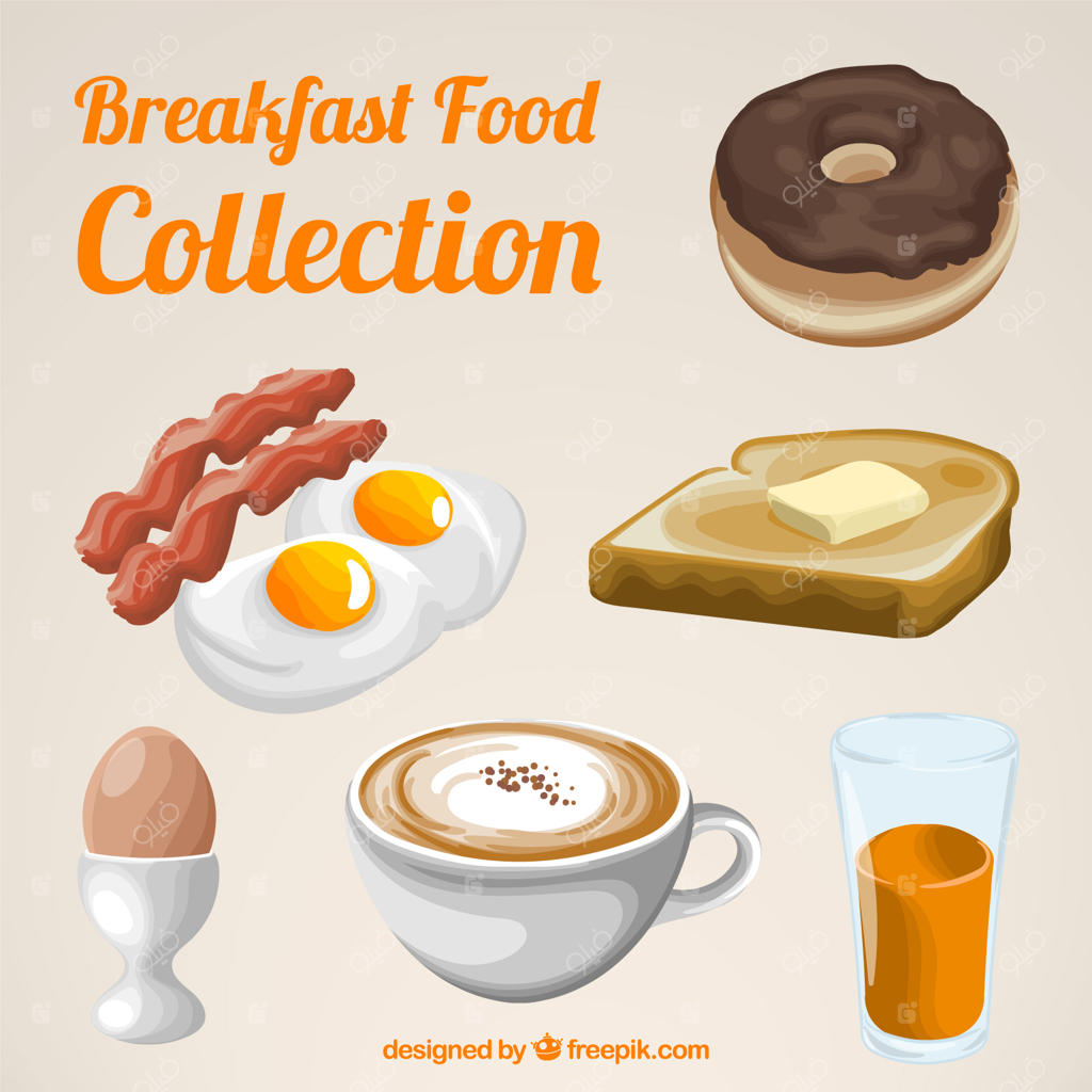 مجموعه‌ای از صبحانه‌های خوشمزه به همراه دسرهای دلچسب