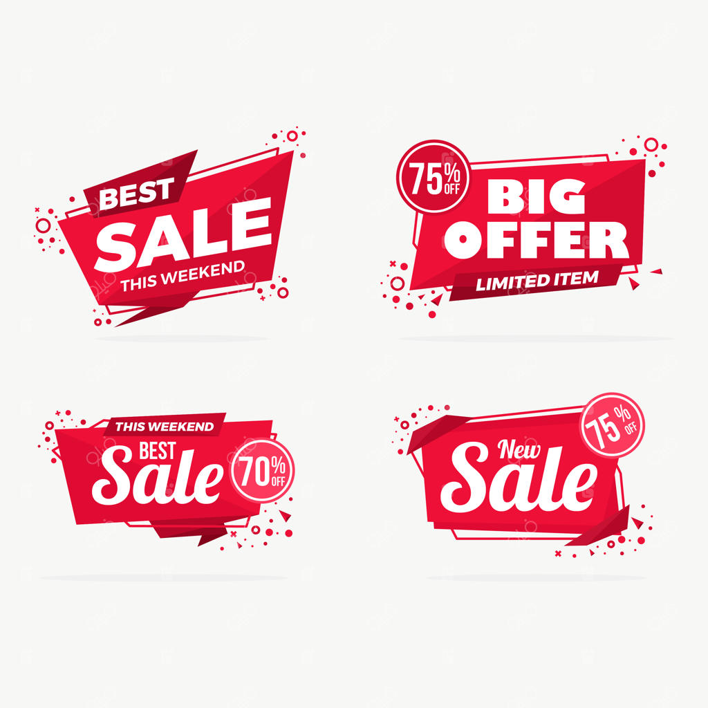 مجموعه برچسب‌های تخفیف ویژه