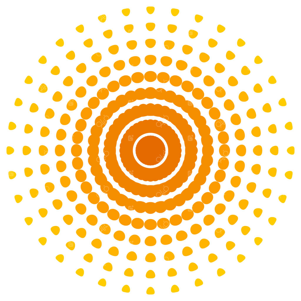 الگوی چاپ سیلک‌اسکرین. قاب درخشان. گرداب انتزاعی. الگوی دایره‌ای. قاب گرد نقطه‌ای پاپ آرت روی زمینه سفید. گردونه انتزاعی، چشم. چاپ نقطه‌دار.