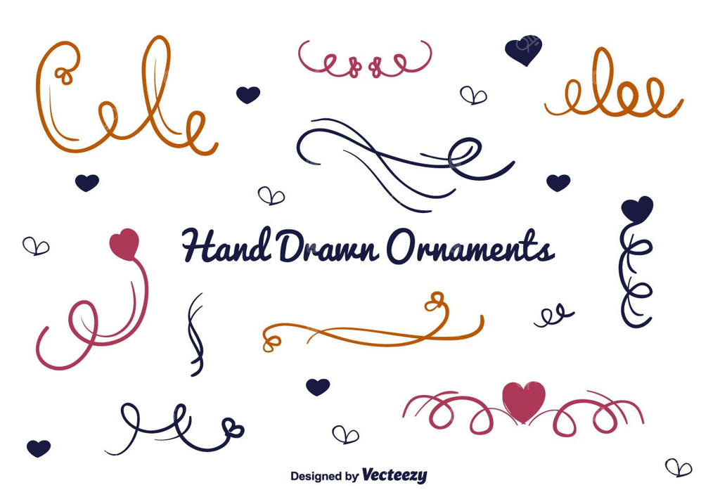 وکتورهای تزئینی رنگی