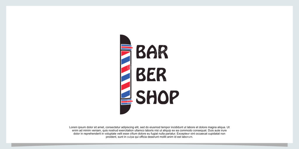 پترن طراحی لوگوی آرایشگاه مردانه