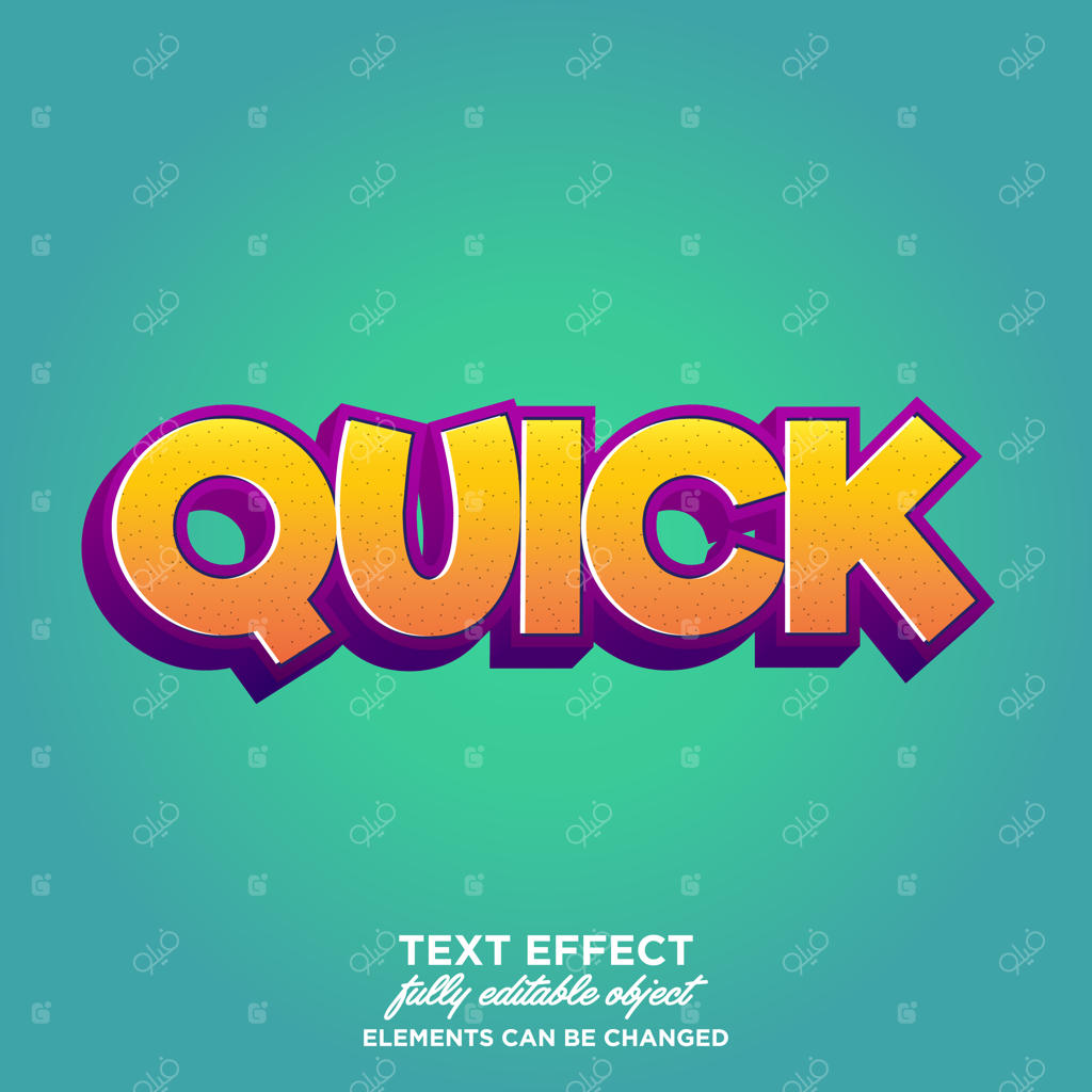 سبک متن کارتونی مدرن و رنگارنگ جذاب