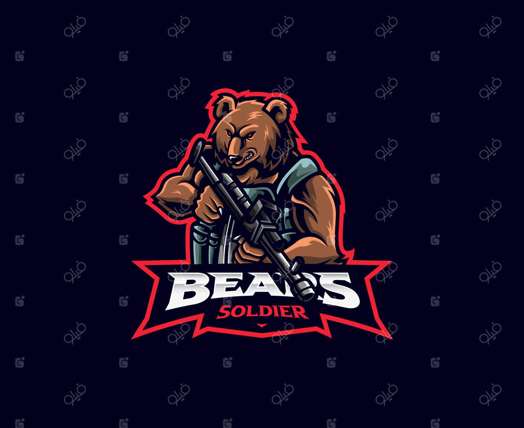 طراحی لوگوی نمادین خرس