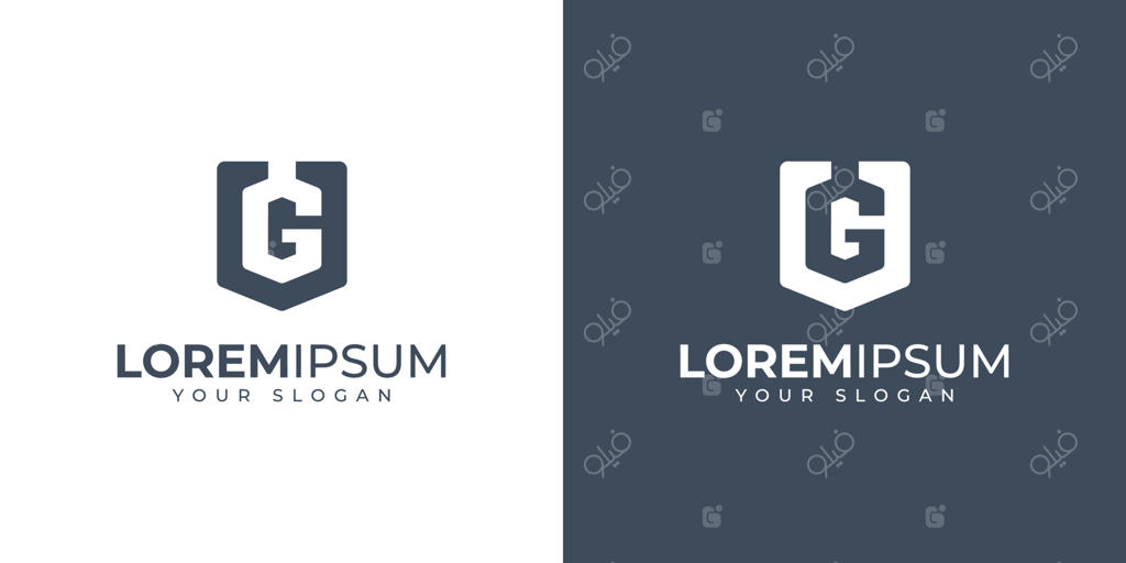 طراحی لوگوی مونگرام با حروف U و G