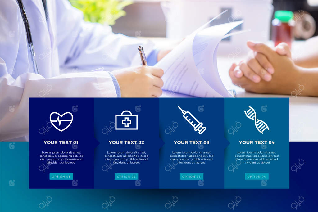 اینفوگرافیک پزشکی با عکس