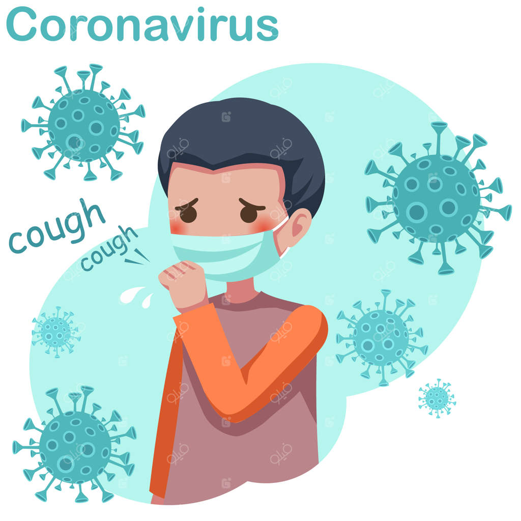 مرد بیمار با ماسک پزشکی