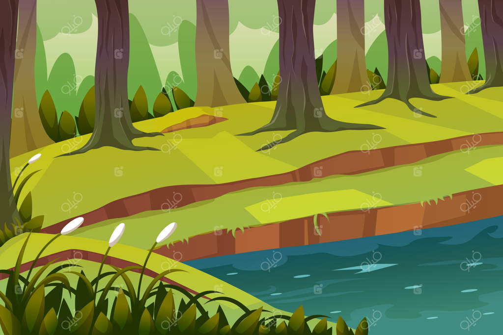 تصویرسازی منظره جنگلی