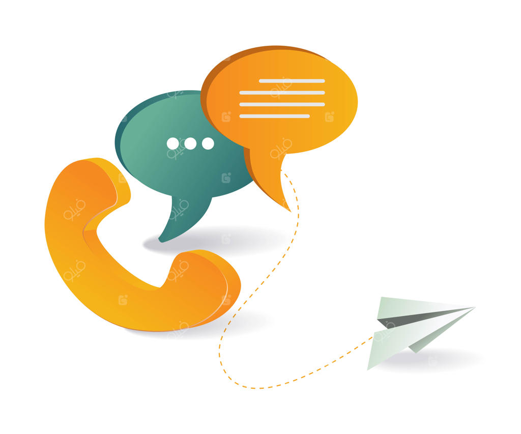 تصویرسازی مکالمه تلفنی