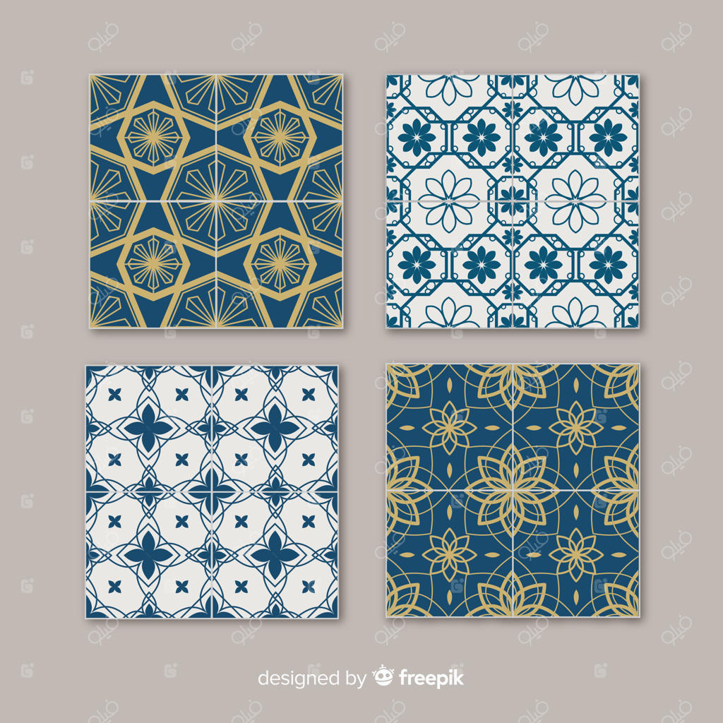 مجموعه کاشی‌های تخت و شیک