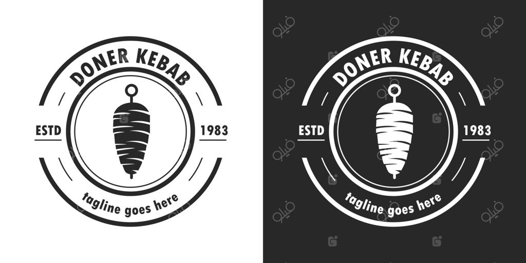آیکون لوگوی دونر کباب.