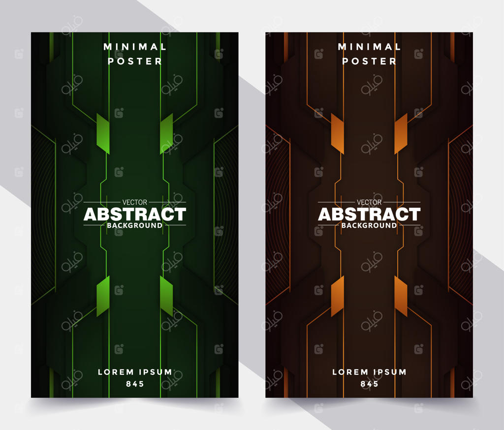 روکش‌های هندسی انتزاعی