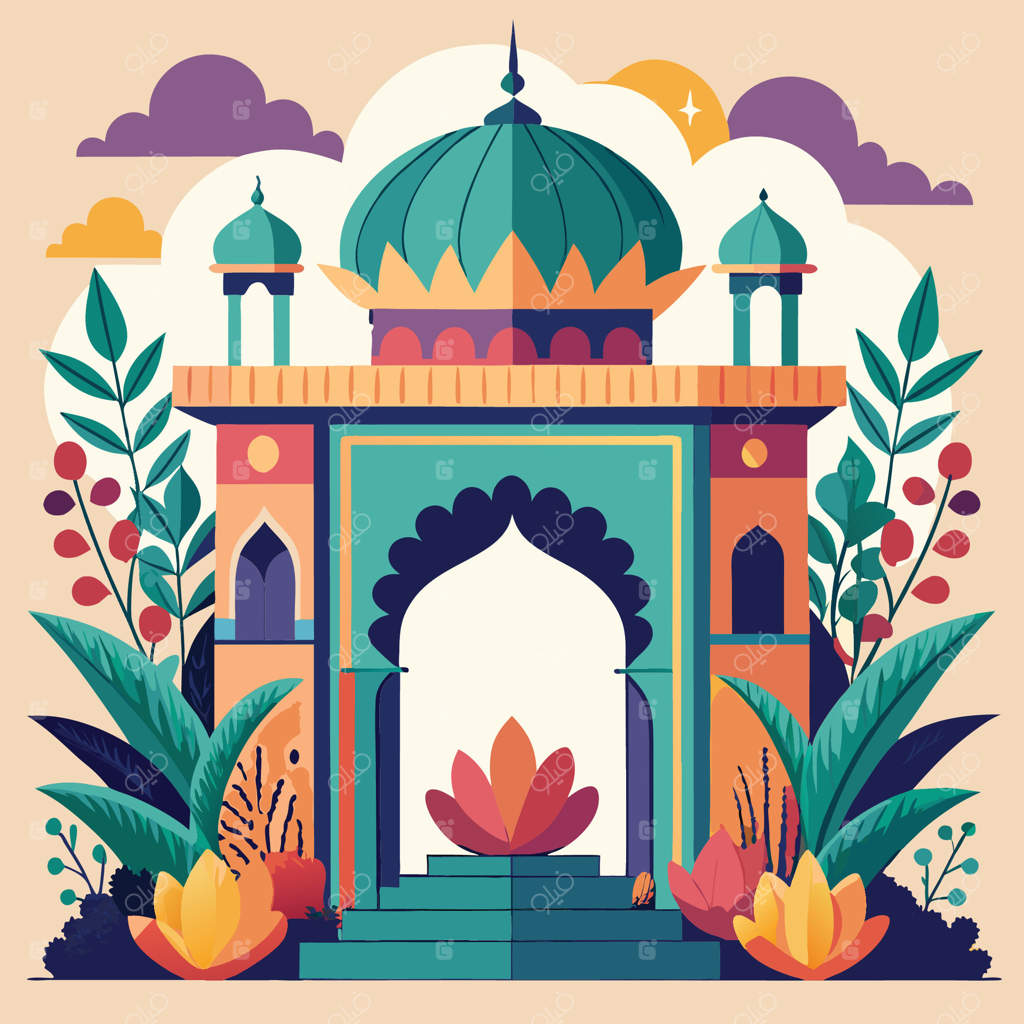 معماری پیچیده یک گذرگاه باغ گورکانی هندوستان: ترکیب زندگی گیاهی و معبد