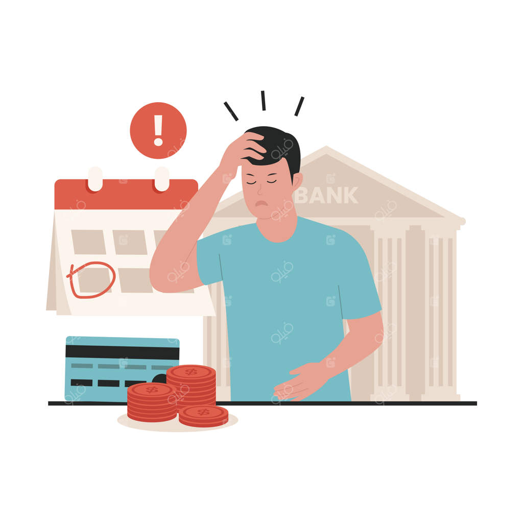 تصویرسازی مفهوم وام‌های معوقه