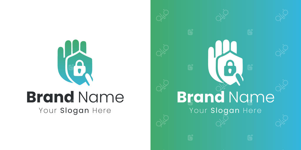 طراحی لوگوی حفاظت امنیتی که ایمنی و اعتماد در راهکارهای دیجیتال را القا می‌کند