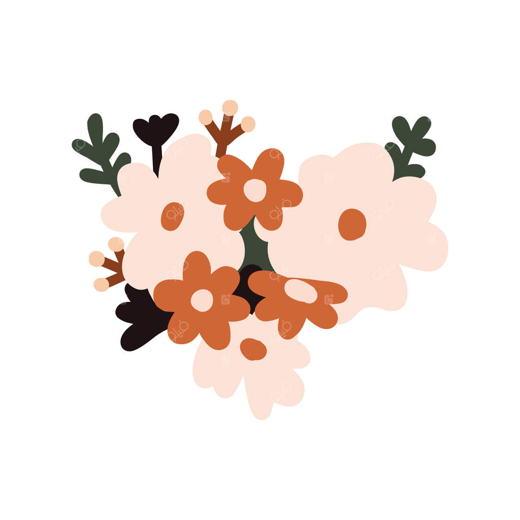 چیدمان گل بوهو در طراحی دست‌کشیده به سبک بوهو برای باغچه