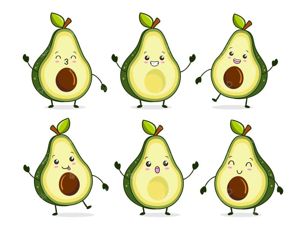 شخصیت کارتونی بامزه آووکادو