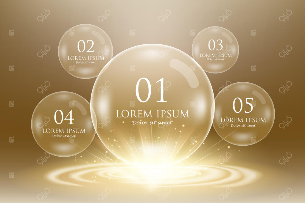 طراحی حباب‌های درخشان خیره‌کننده برای پروژه‌های خلاقانه - فایل وکتور حرفه‌ای