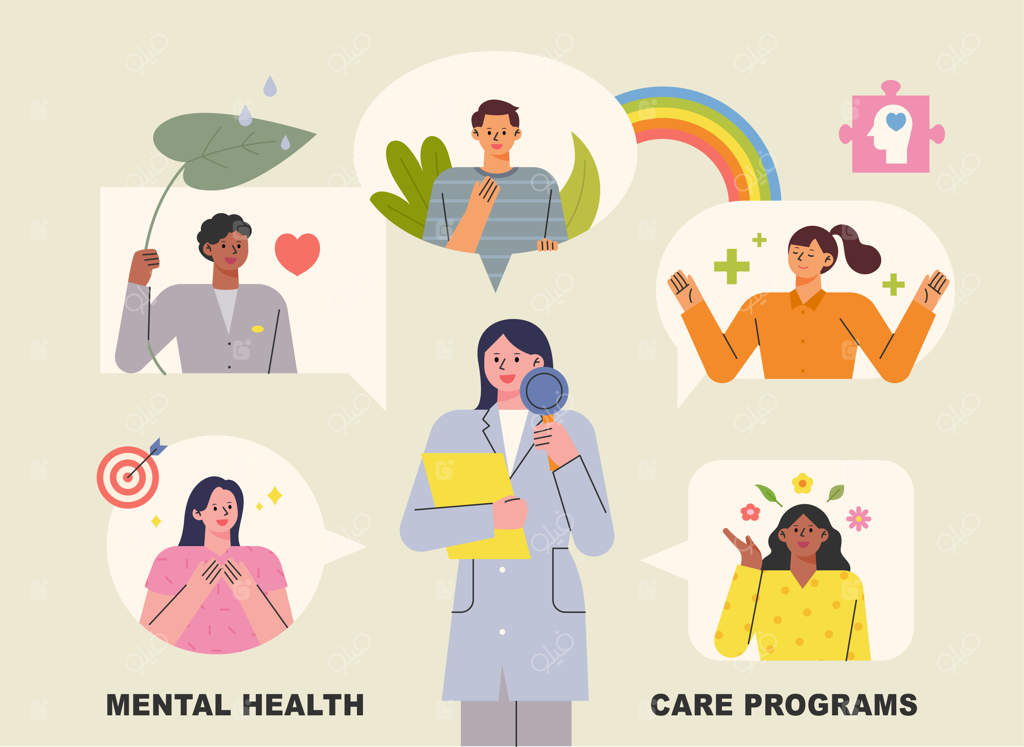 راهکارهای حرفه‌ای برای ذهنیت مثبت: گروهی از افراد خندان در کنار کارشناسان.